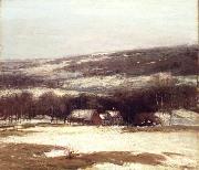 Alexander Theobald Van Laer Winter Landscape oil painting